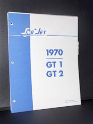 1970  SNO JET G1 & GT2 SLED PARTS BOOK HIRTH SACHS JLO ENGINES