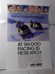 1970 ski doo blizzrad 776 sled poster snowmobile vintage reproduction parts