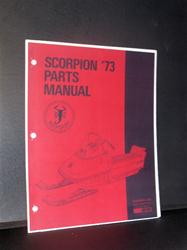 1973 scorpion sled PARTS book VINTAGE SLEDS