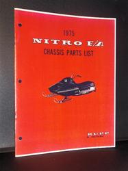1975 RUPP nitro sled parts book VINTAGE