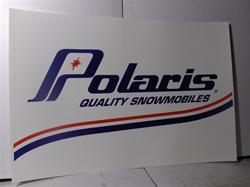 polaris quality snowmobiles sleds dealer poster sign snowmobile vintage