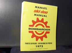 1972  ski doo shop parts manual SNOWMOBILE VINTAGE TNT BLIZZARD ALPINE ROTAX