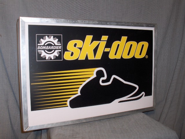 1978 ski doo rv dealer lighted sign rotax tnt vintage sleds