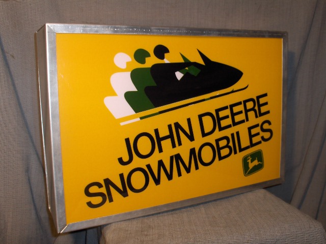 john deere dealer lighted sign