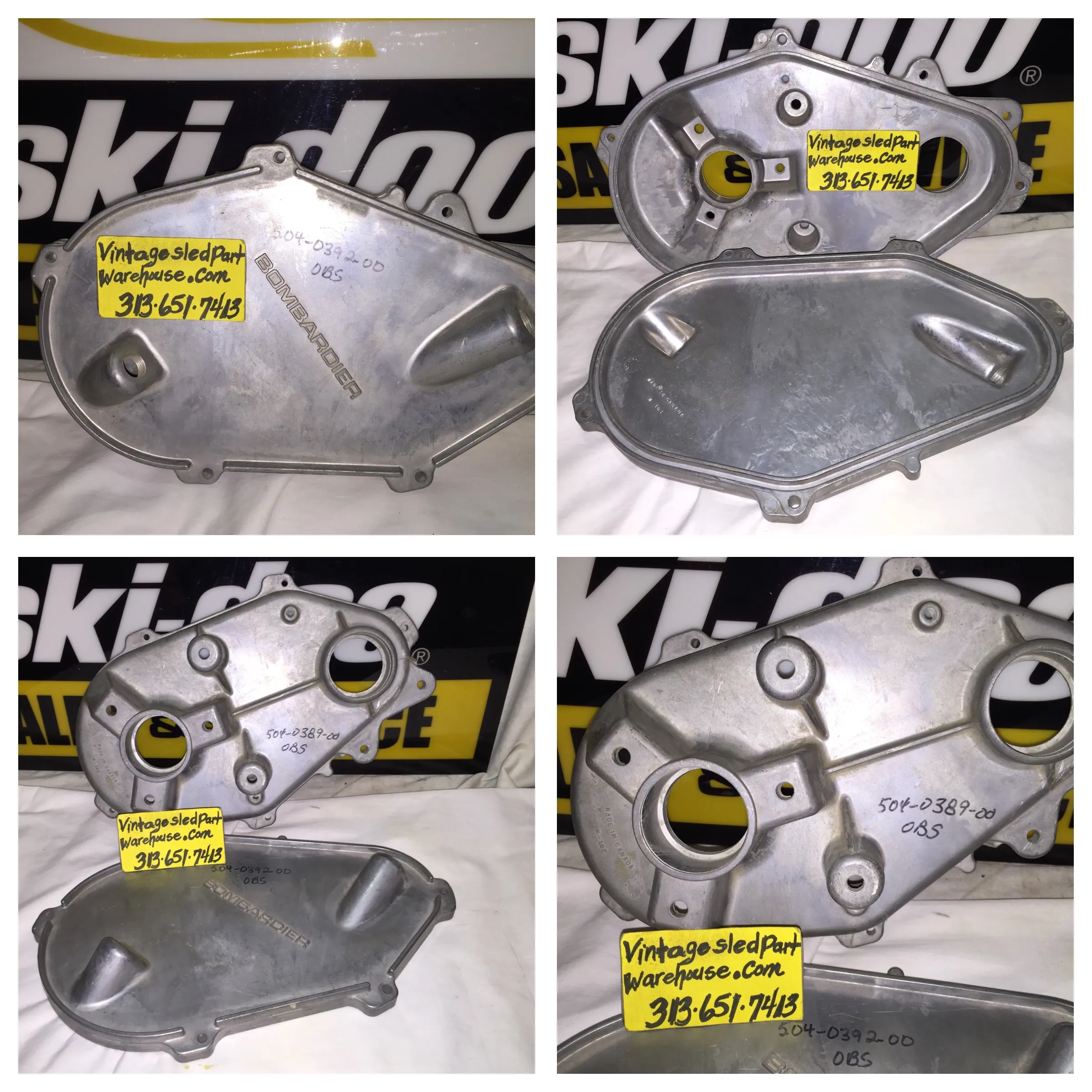 Snowmobile Reverse Chain Case SKI DOO Chain Case 504-0389-00 Cover 504-0392-00 – Vintage Snowmobile ...
