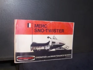 Mercury Snow Twister Owner’s Manual. Clean reprint for restored sleds and trail use. Covers KOHLER engines, oil levels, maintenance, and setup tips.