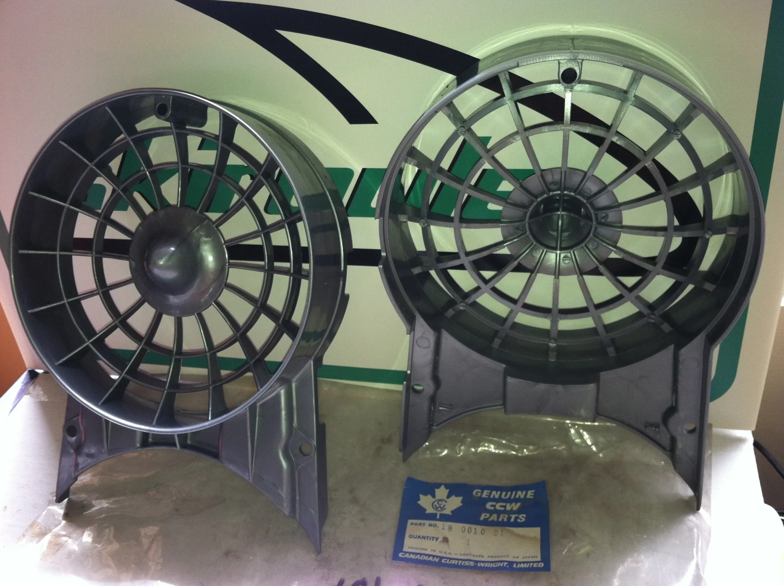 CCW KIORITZ Fan Cover 18-0010-01 Vintage Snowmobile JOHN DEERE SPITFIRE ...