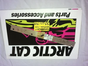 Arctic Cat hood guide plates